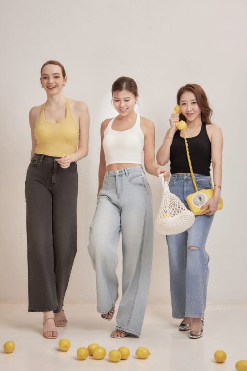 Sunny Halter Open Back Bra Top