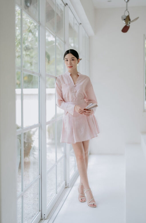 Xing Fei Qipao Top+Skirt Set (2pcs)