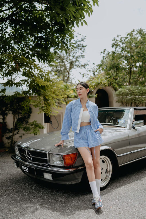 澄 · CHENG · Sportstyle Neo-Oriental Top+Short Set