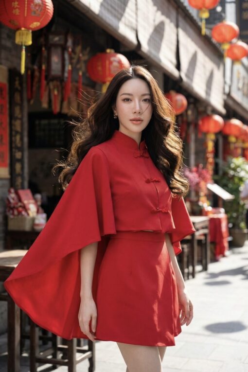 Auspice Rouge Top+Skort Set