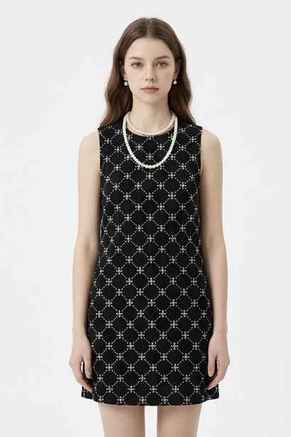 Celeste Pearl Shift Dress