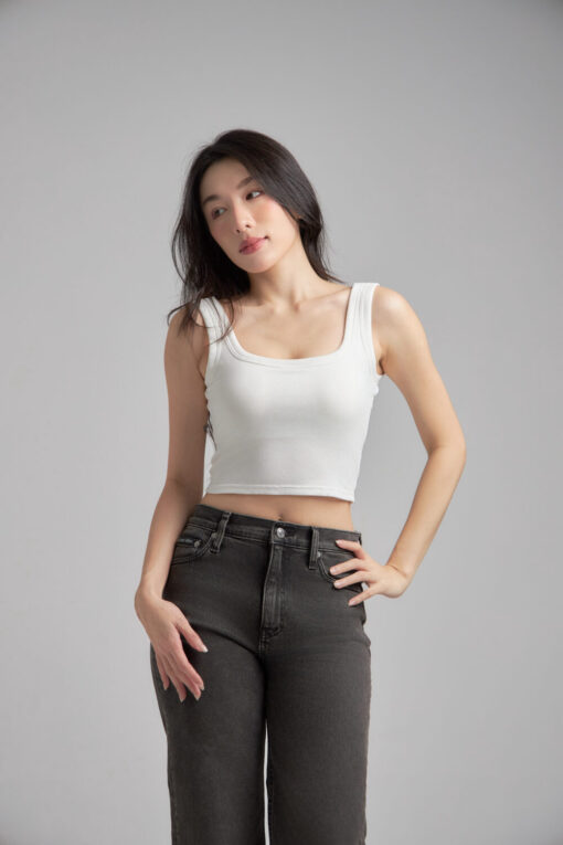 SquareEase Bare Bra Top - White, XL (Pre-Order)