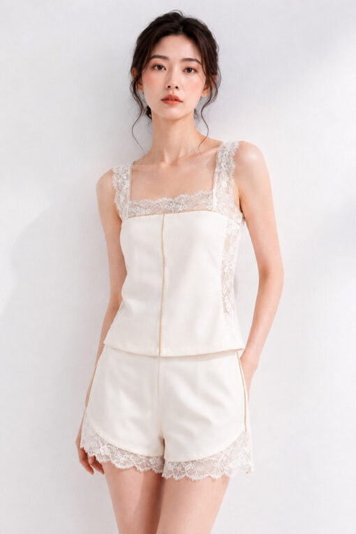 Lumière Lace Top+Short Set ( 2 pcs)