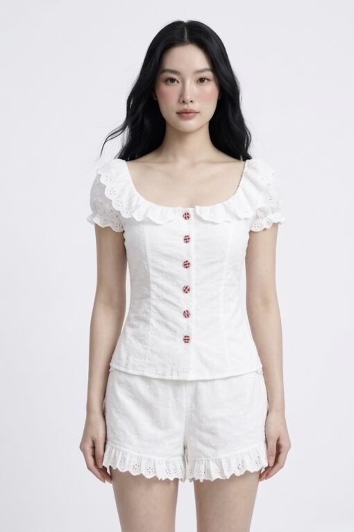 The Sweetheart Riviera Top+Short Set (2 PCs