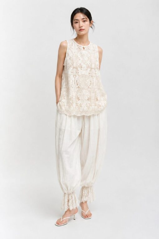 Palmera Lace Top+Pant Set