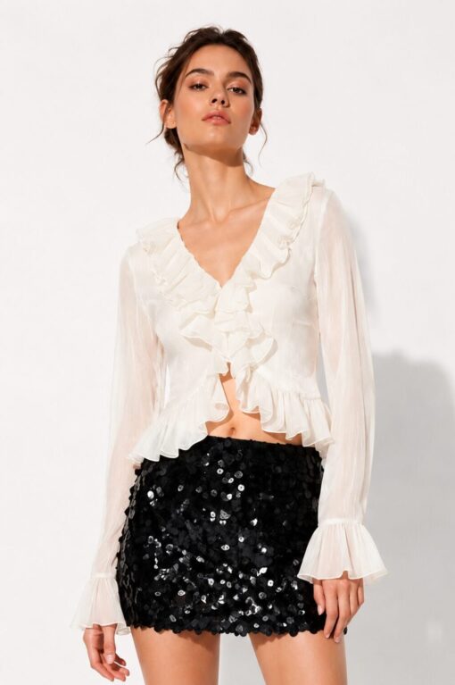 Étoile Noir Top+Skort Set (2 PCs)