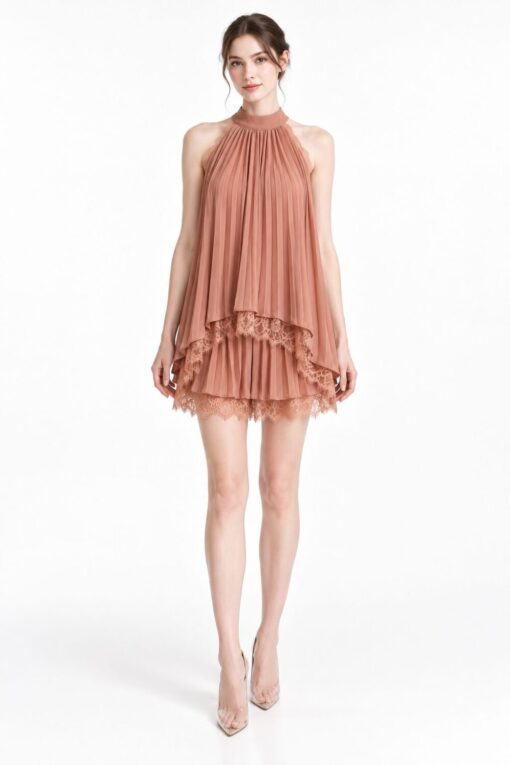 Roselle Pleated Top+Skirt Set (2 PCs) – view 2