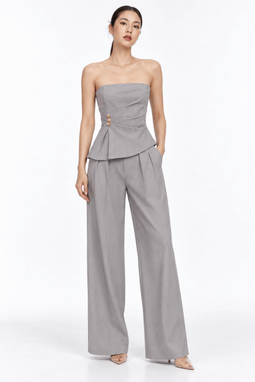 The AURELIS Top+Pant Set (2 PCs) - Grey, L (Pre-Order)