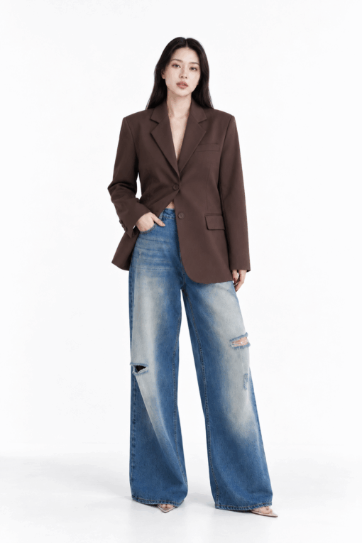 The Varenne Blazer - Chocolate, Free Size (Pre-Order)